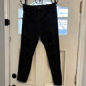 American Eagle Outfitters Black Jeans Label Detail